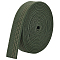 5 Yards Polycotton Ribbon, Clothes Accessories, Dark Olive Green, 1-3/8 inch(35mm)