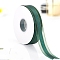 Polyester Organza Ribbons with Gold Edge, Garment Accessories, Gift Wrapping Ribbon, Teal, 1 inch(25mm), about 49.21 Yards(45m)/Roll