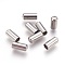 Tarnish Resistant 201 Stainless Steel Cord End Caps, Stainless Steel Color, 8.5x4mm, Hole: 3mm