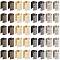 160Pcs 4 Colors Iron Fold Over Crimp Head Clips without Loop, for Tassel Accessories, Mixed Color, 15x11.5x0.3mm, Inner Diameter: 11mm, 40pcs/color