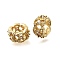 Column Brass Micro Pave Cubic Zirconia Spacer Beads, Rack Plating, Long-Lasting Plated, Golden, 8x4mm, Hole: 4mm