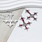 Alloy Enamel Pendants, Antique Silver, Cross, 53x38mm