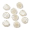 ABS Imitation Pearl Beads, Shell Shape, 10x11.5x4mm, Hole: 1.8mm