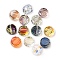 Electroplate Glass Beads, Flat Round, Faceted, Pearl Luster Plated, Mixed Color, 8x5mm, Hole: 1.2mm