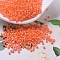 MIYUKI Delica Beads, Cylinder, Japanese Seed Beads, 11/0, (DB0161) Opaque Orange AB, 1.3x1.6mm, Hole: 0.8mm, about 100000pcs/500g