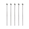 Brass Ball Head pins, Cadmium Free & Lead Free, Platinum, 30x0.5mm, 24 Gauge, Head: 2mm, about 510pcs/50g