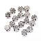 Tibetan Style Alloy Beads, Cadmium Free & Lead Free, Cross, Antique Silver, 8.5x8x3.5mm, Hole: 1.5mm