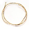 Electroplate Non-magnetic Synthetic Hematite Beads Strands, Cuboid, Golden Plated, 2~3x1~1.5mm, Hole: 0.5mm, about 48~52pcs/strand, 15.7 inch(40cm)
