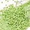Cylinder Seed Beads, Opaque Colours Luster, Uniform Size, Yellow Green, 2x1.5mm, Hole: 0.8mm, about 888pcs/10g