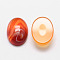 Oval Natural Carnelian Cabochons, Dyed & Heated, 18x13x6mm