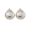 Non-Tarnish 304 Stainless Steel Pendants, Shell Shape Charms, Stainless Steel Color, 15x12x4mm, Hole: 0.9mm