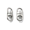 304 Stainless Steel Double Eye Swivel Clasps, Swivel Snap Hook & Rock Climbing Carabiners, Key Clasps, Stainless Steel Color, 20.5x9x6mm
