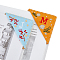 2 Styles Embroidered Corner Bookmark Hand Stitched Felt Corner Letter Bookmark Cute Flower Letter Embroidery Bookmarks Letter M J Triangle Bookmarks for Book Reading Lovers School Office