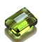 Imitation Austrian Crystal Beads, Grade AAA, K9 Glass, Faceted, Rectangle, Yellow Green, 10x12x5.5mm, Hole: 0.9~1mm