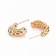 Серьги-кольца из латуни KK-R117-026-NF-2