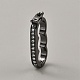 Латунные застежки с прозрачным фианитом и микро-паве FIND-WH0139-238B-1