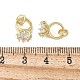 Латунные микро проложить кубического циркония подвески KK-C089-02G-3