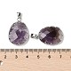 Подвески из натурального аметиста  G-H086-01P-02-3