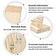 Витрины для сережек с наклоном из дерева EDIS-WH0021-21-4