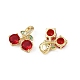 Латунные микро проложить кубического циркония подвески KK-C093-22G-2