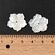 Натуральные белые бусины из ракушек SHEL-M021-08C-4