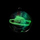 Подвески из светящегося стеклянного шара на тему галактики GLAA-D021-01P-09-4
