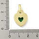 Подвески в форме сердца из латуни KK-Z053-28G-4
