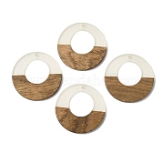 Люминесцентное свечение в темной подвеске из дерева и смолы WOOD-H104-07