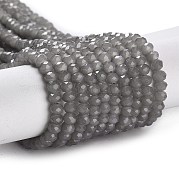 Запекание расписных стеклянных бусин с имитацией нефрита DGLA-A034-J4MM-A43