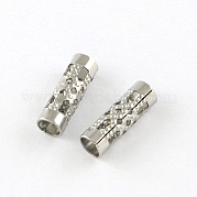 Полые бусины из нержавеющей стали 201 STAS-R075-21