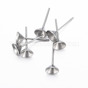 Серьги-гвоздики из нержавеющей стали 304 STAS-H403-02P-B