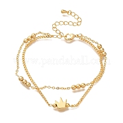 Многорядные латунные браслеты BJEW-L696-002G