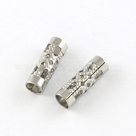 Полые бусины из нержавеющей стали 201 STAS-R075-21-1