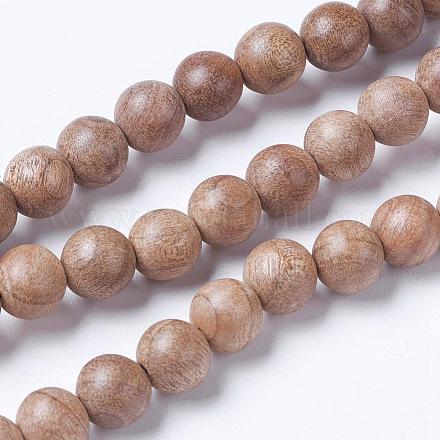 Натуральное дерево бисер нитей WOOD-J001-02-6mm-1