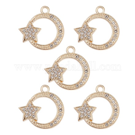 Литые стразами подвески FIND-YW0002-01-1
