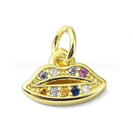 Латунные микро проложить кубического циркония подвески KK-H475-25G-02-1