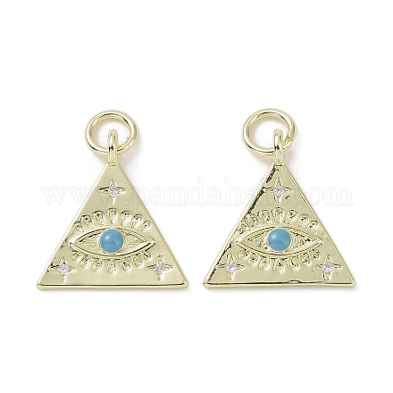 Латунные микро проложить кубического циркония подвески KK-L209-061G-01-1