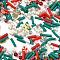 Christmas Theme Handmade Polymer Clay Cabochons, House, Colorful, 3-10.5x1.5-10.5x0.5-3mm
