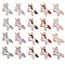Alloy Enamel Pendants, Unicorn Shape, Light Gold, Mixed Color, 20x15x1.5mm, Hole: 1mm, 5 colors, 6pcs/color, 30pcs/box