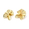 Rack Plating Brass Flower Stud Earrings for Women, Lead Free & Cadmium Free, Long-Lasting Plated, Real 18K Gold Plated, 24x23.5mm