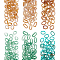 480Pcs 6 Style Acrylic Linking Rings, Quick Link Connectors, For Jewelry Cable & Curb Chains Making, Imitation Gemstone Style, Twist & Oval, Mixed Color, 15.5~20.5x11~13.5x2.5~6mm, Inner Diameter: 9~13.5x4~8mm, 80pcs/style