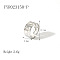 Adjustable Stainless Steel Cuff Open Rings for Women, Stainless Steel Color, 9.6mm, US Size 9 1/4(19.1mm)