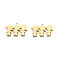201 Stainless Steel Pendants, Girl, Real 18K Gold Plated, 16x27x1mm, Hole: 1.4mm