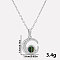 304 Stainless Steel Pave Natural Paua Shell Crescent Moon Pendant Necklaces, Stainless Steel Color, Pendant: 1.9x1.6cm