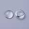 Transparent Glass Cabochons, Half Round/Dome, Clear, 11.5~12x4mm