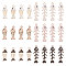 SUNNYCLUE 1 Box 48Pcs Fish Charms Skeleton Charms Fishbone Charm Skull Enamel Fish Bone Sea Animals Summer Black White Colorful Charms for Jewelry Making Charm DIY Necklace Bracelet Earrings Supplies