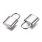 Alloy Pendants, Cadmium Free & Nickel Free & Lead Free, Lock, Platinum, 18x11x4mm, Hole: 6x6.5mm