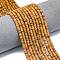 Natural Yellow Ocean Jasper Beads Strands, Frosted, Disc Beads, Heishi Beads, 4x1.5mm, Hole: 0.8mm, about 239~241pcs/strand, 15.35 inch(39cm)