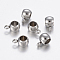 Tarnish Resistant 304 Stainless Steel Tube Bails, Loop Bails, Bail Beads, Rondelle, Stainless Steel Color, 9x6.5x5mm, Hole: 1.5mm, Inner Diameter: 4mm