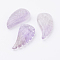 Natural Amethyst Pendants, Wing, 24.5x12x5mm, Hole: 1mm